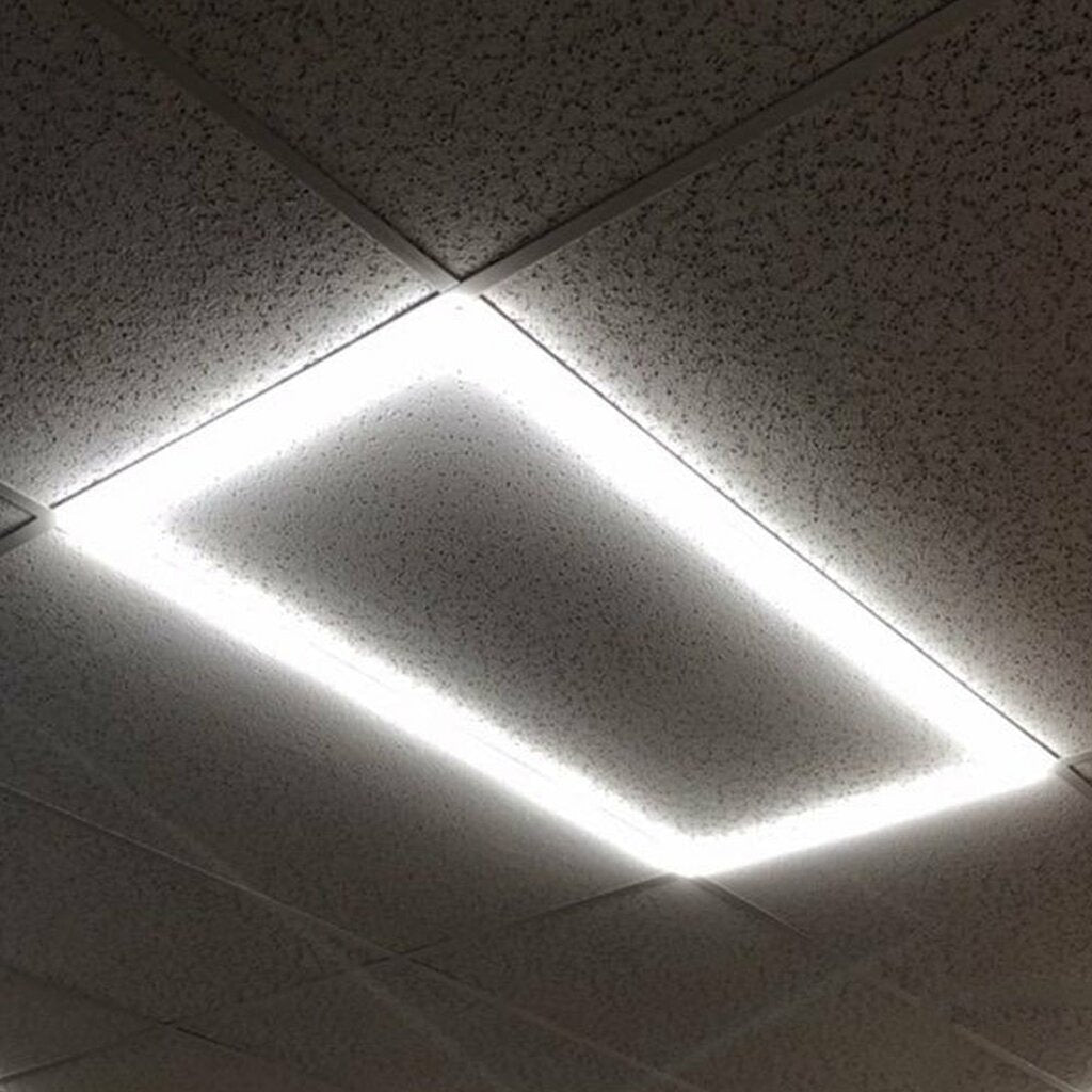 (2-PACK) LED Frame Light 2'x4' 3CCT COLOR ADJUSTABLE / WATTAGE ADJUSTABLE 0-10v Dimmable DLC Listed