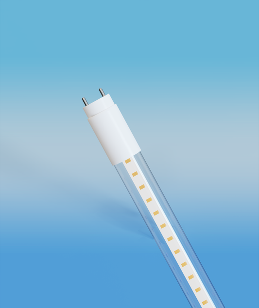 (CASE OF 30) 4ft G13 T8 2,300 Lumen 18W 127lm/W 5000K - CLEAR LENS - (GLASS TUBE) "ENERGY MISER" TYPE B BALLAST BY-PASS