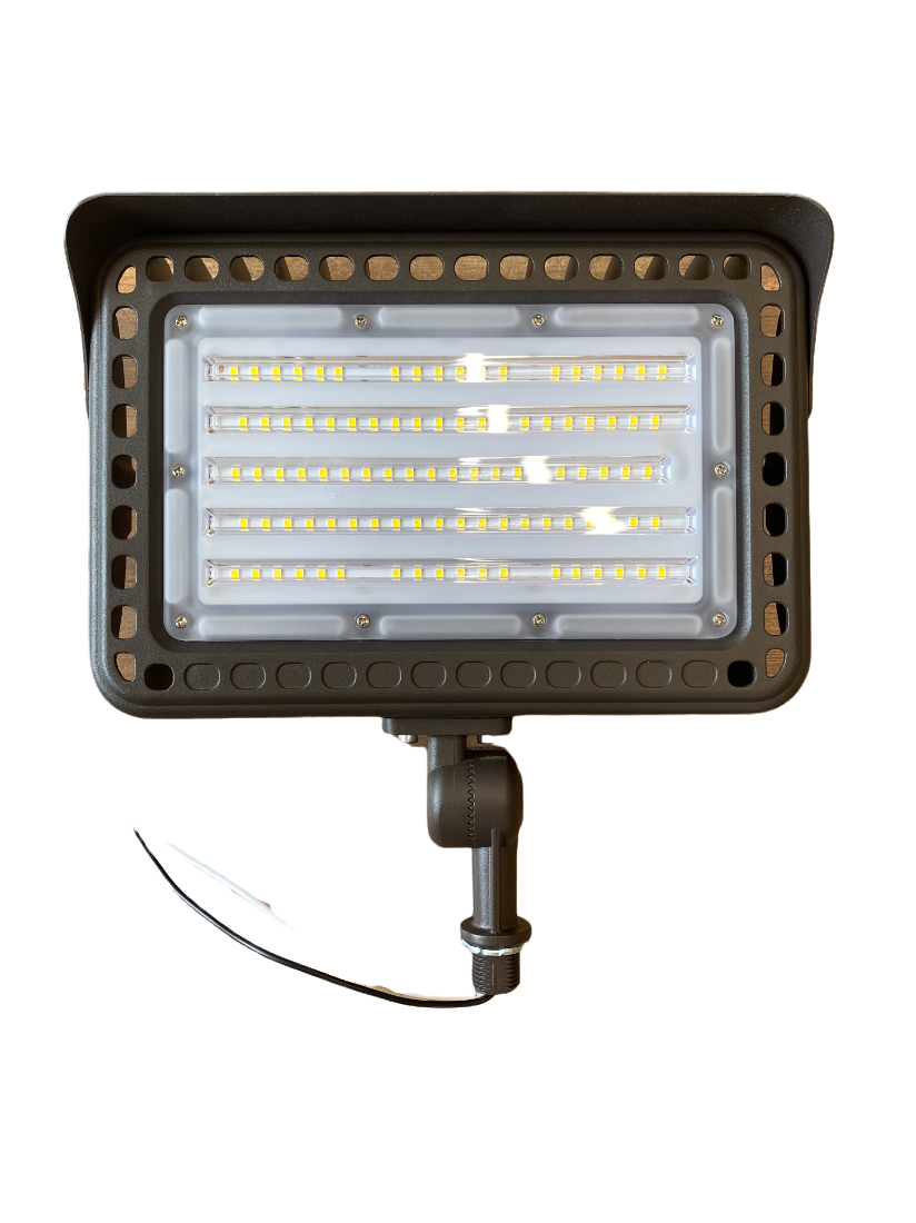 (2-PACK) Knuckle Mount Flood Light 20 WATT 5000K 100V-277V 123lm/w