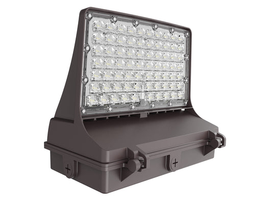 Type II Full Cut Off Wall Pack WATTAGE SWITCHABLE (60w/80w/100w/120w) 5000K