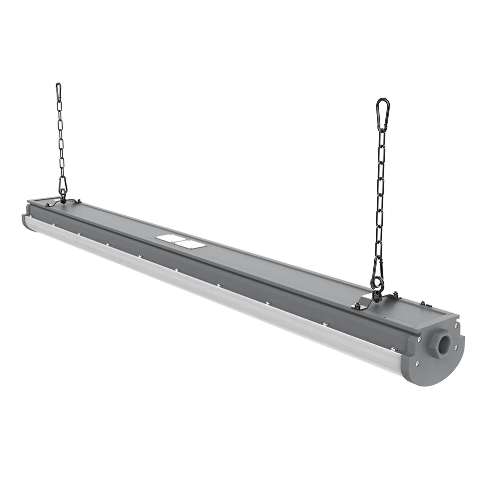 60 WATT 4FT EXPLOSION PROOF LED LINEAR 8,400lm 5000K 120-277V IP66 CEILING/PENDANT CHAIN MOUNTING ACCESSORIES INCLUDED