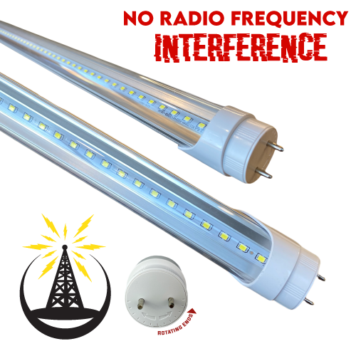 T8 G13 1', 2', 3' LED 152 Lumen Per Watt - CLEAR LENS Aluminum/Polycarbonate - 12 Year Warranty