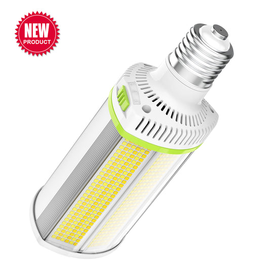 LED HORIZONTAL RETROFIT LIGHTING 100-277vAC 18,000lm 120W/100W/80W ADJUSTABLE 4500K/5000K/5700K ADJUSTABLE (E39, E40 Socket Mount) HPS, MH, HID REPLACEMENT