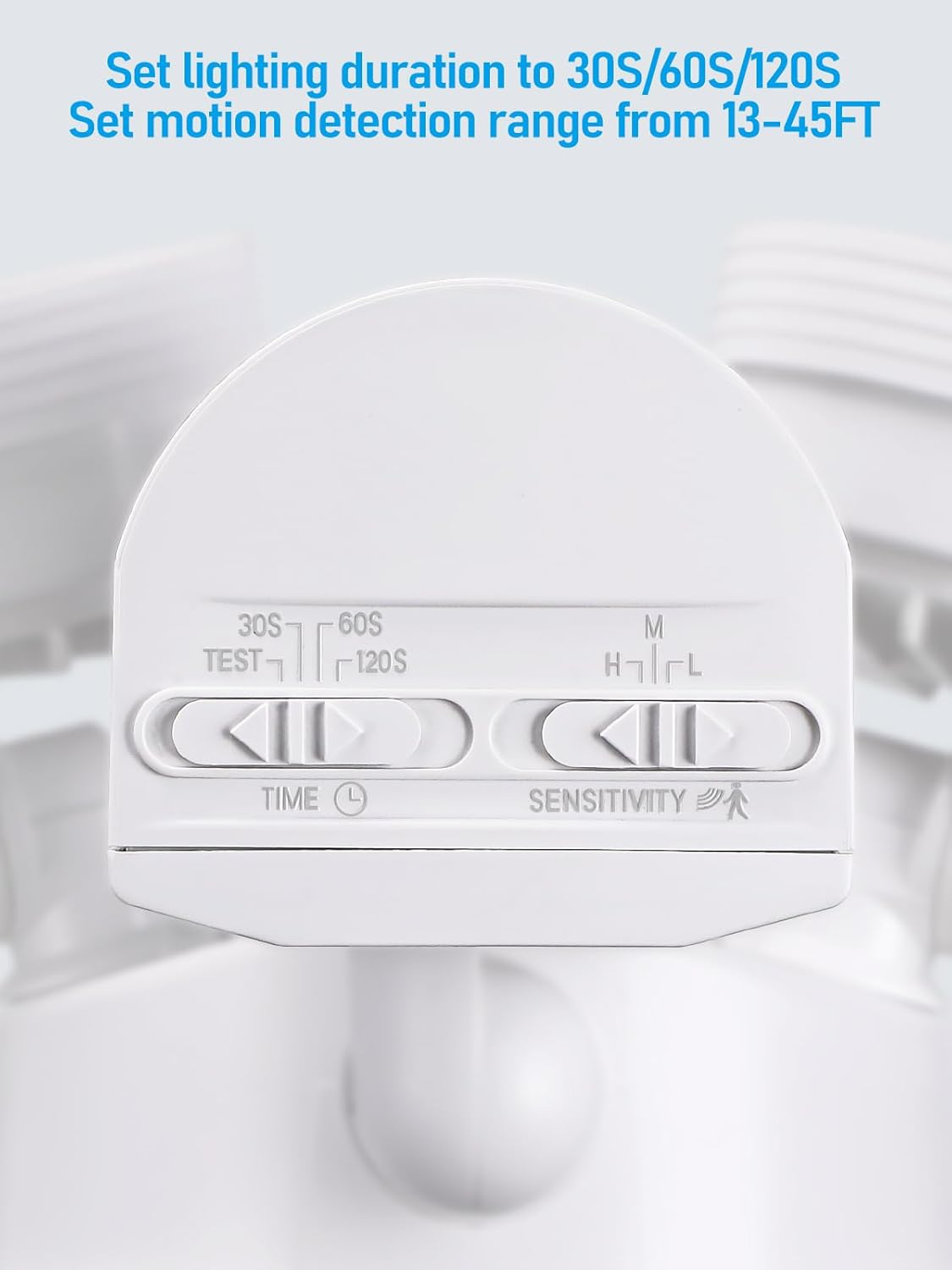 Dual-Head Motion Activated Flood Light -WHITE - 25 Watt