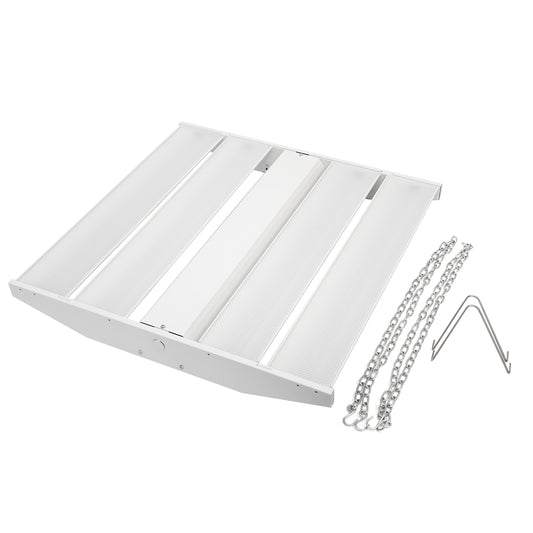 (2-PACK) 200w 2'x2' 40,000 Lumen 200lm/w 5000K DLC Listed High Bay (Hanging Kit Included)