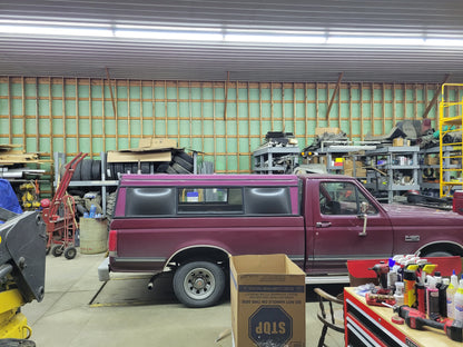 Linkable LED T8 8ft 144w 17,654 Lumen FROSTED LENS (NO RF) Quad-Row w/Mounting Hardware