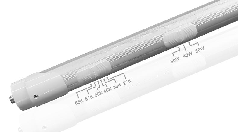(25-PACK) 8ft Fa8 Single Pin T8 LED (FROSTED LENS) 30W-40W-50W Selectable 2700K-3500K-4000K-5000K-5700K-6500K Selectable 6,250lm "ENERGY MISER"