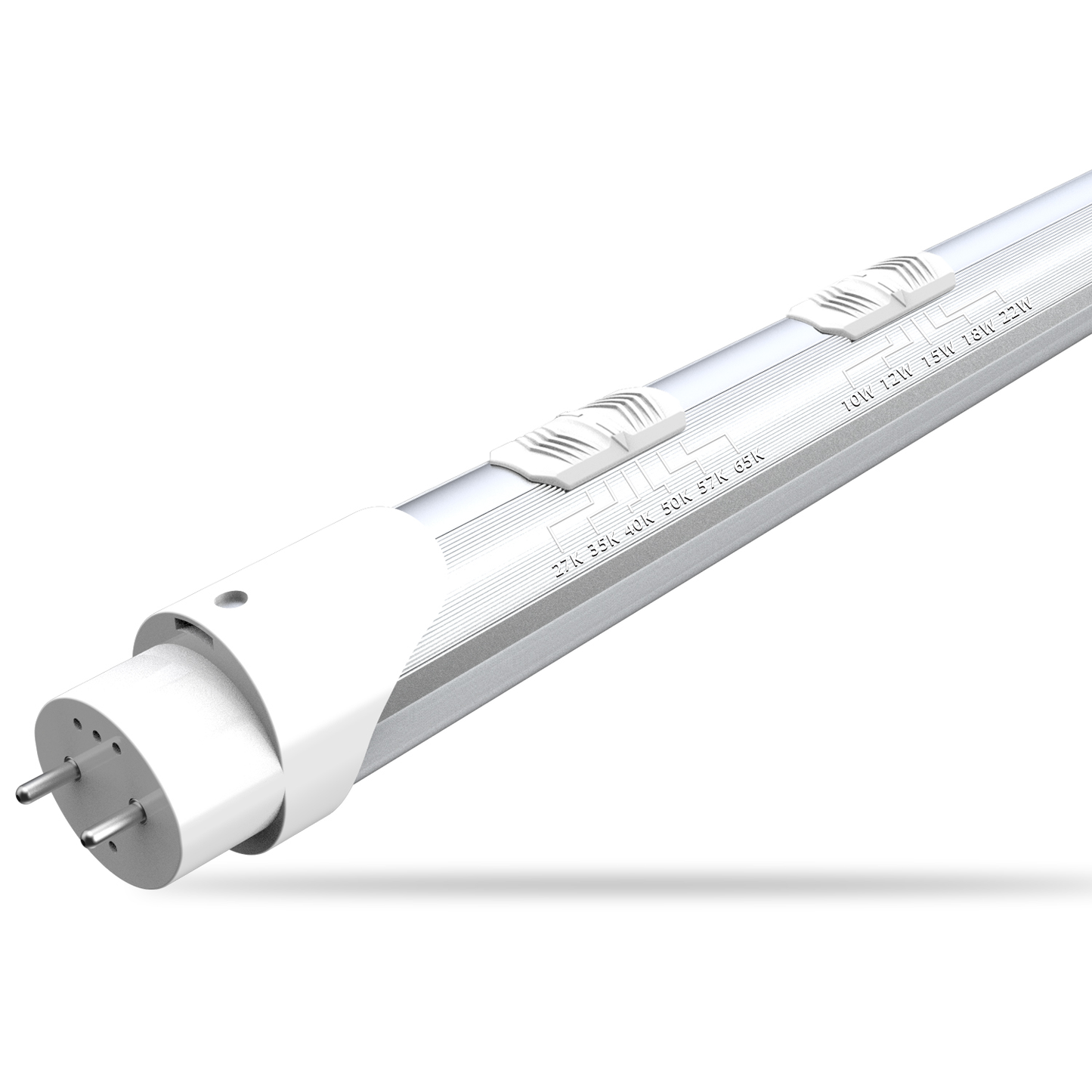 4ft G13 T8 3,240 Lumen (10w/12w/15w/18w/24w) WATTAGE ADJUSTABLE 135lm/W 6CCT (2700/3500K/4000K/5000K/5700K/6500K) KELVIN ADJUSTABLE  - CLEAR LENS - "ENERGY MISER" (Copy)