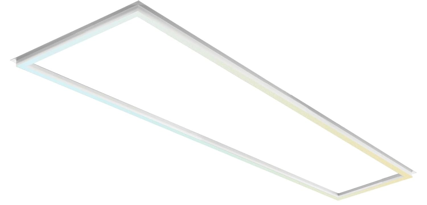 (2-PACK) LED Frame Light 2'x4' 3CCT COLOR ADJUSTABLE / WATTAGE ADJUSTABLE 0-10v Dimmable DLC Listed