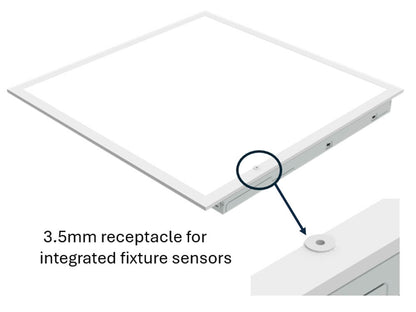(4-PACK) LED BACK-LIT Panel Light w/Pre-Installed Emergency Backup Driver, w/Sensor Base 15/20/25/30/40W Adjustable 5000lm 2'X2' 5CCT Kelvin Adjustable 0-10v Dimmable DLC Listed
