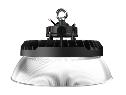 PRO-SELECT UFO High Bay 120-277V 150lm/w  150w/120w/100w Selectable 3500K/4000K/5000K Tunable W/Pre-Installed 12V AUX PIN Sensor Socket 22,500 Lumens w/6ft Whip Cord