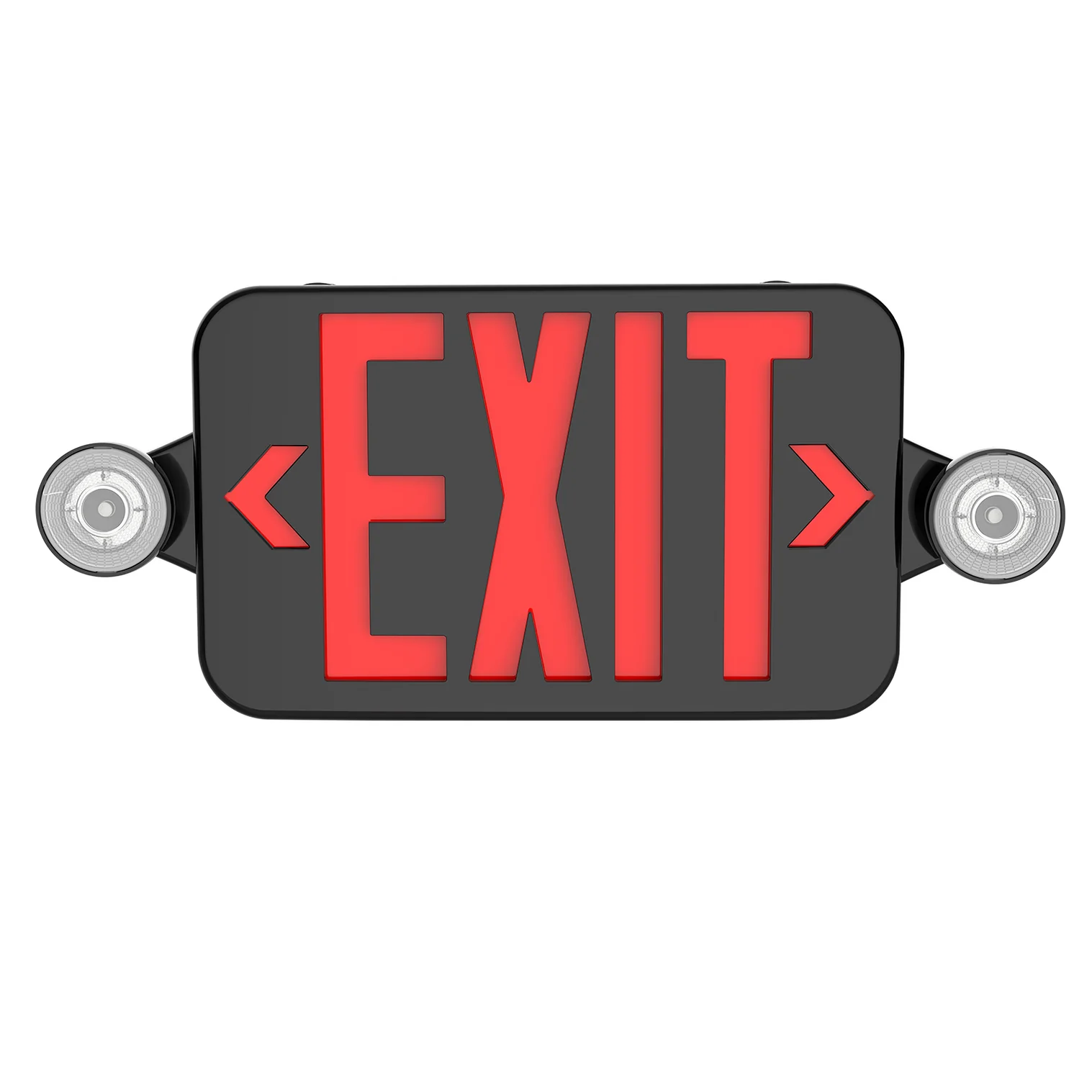 LED Exit Sign w/Spotlight 1 or 2-Sided (BLACK) – LEDShopLights.com