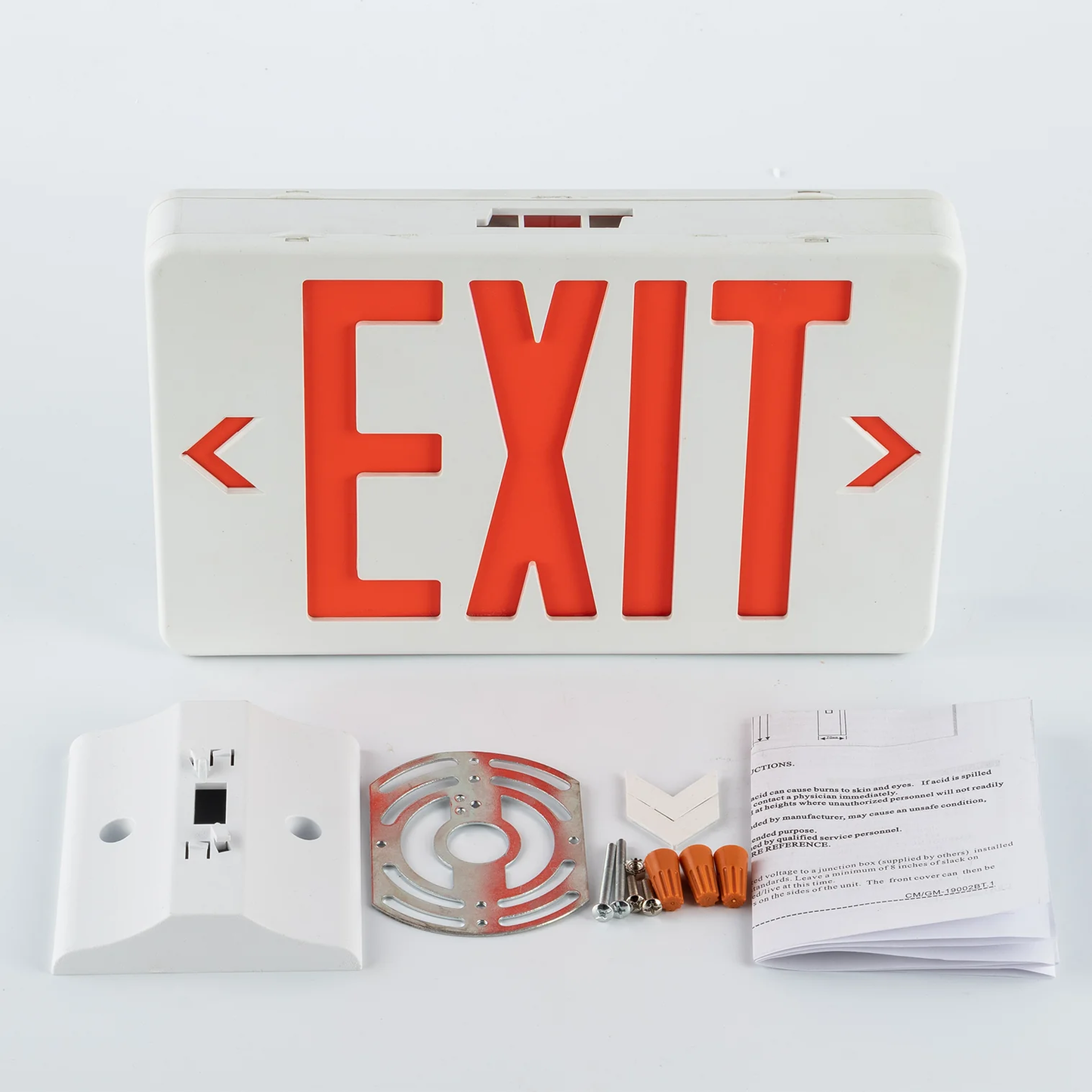 LED Exit Sign 1 or 2-Sided (GREEN or RED LETTERING)