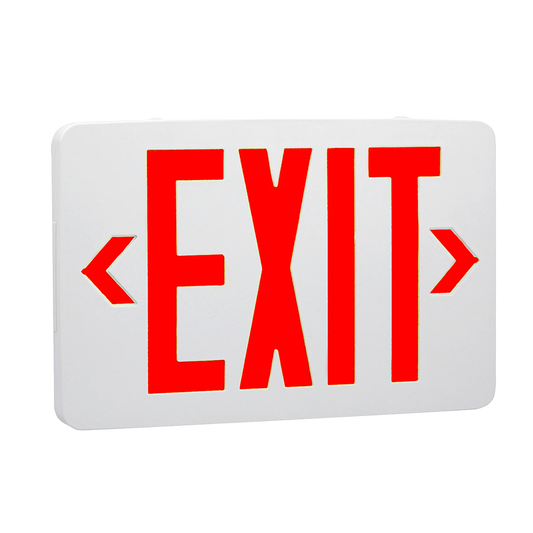 LED Exit Sign 1 or 2-Sided (GREEN or RED LETTERING)