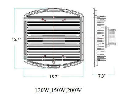 200 WATT EXPLOSION PROOF LED FLOOD LIGHT 26,000lm 5000K 120-277V IP68