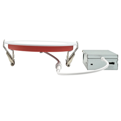 Ultra Thin ROUND 6-Inch Fire-Rated LED Downlight–15W-1200 Lumens-5CCT Selectable