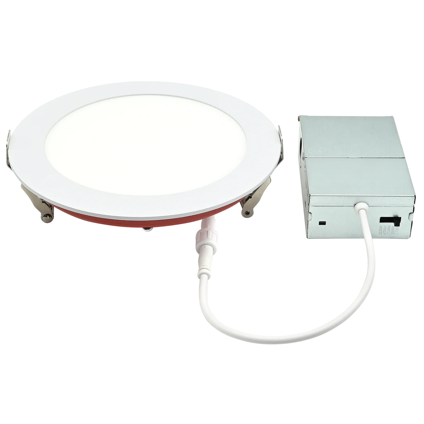 Ultra Thin ROUND 6-Inch Fire-Rated LED Downlight–15W-1200 Lumens-5CCT Selectable