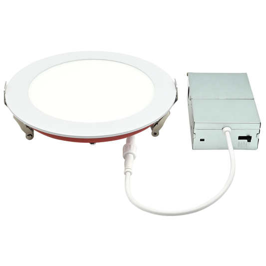 Ultra Thin ROUND 6-Inch Fire-Rated LED Downlight–15W-1200 Lumens-5CCT Selectable