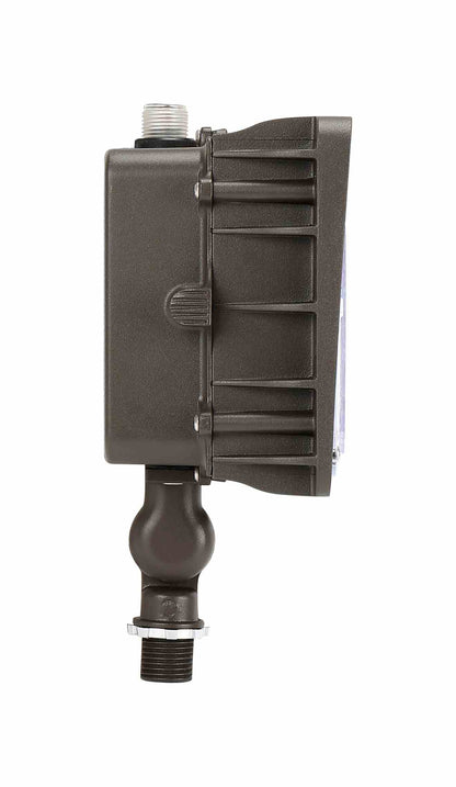 Knuckle Mount Flood Light w/Integrated Photocell WATTAGE ADJUSTABLE (60w/48w/36w/24w) 3CCT KELVIN ADJUSTABLE (3000K/4000K/5000K) 120V-277V 155lm/w