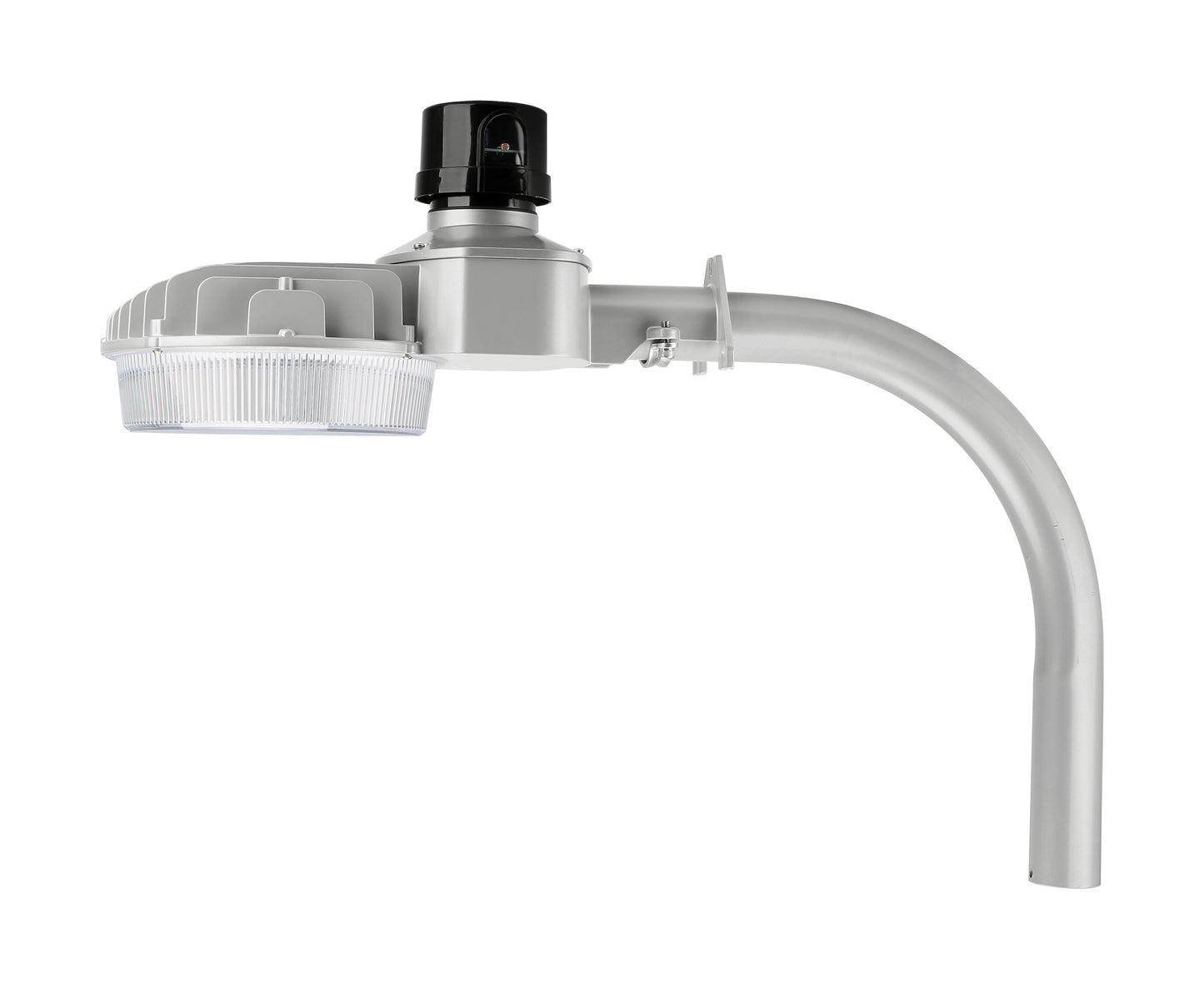 Dusk To Dawn Yard/Street/Barn Security Light SILVER 80w (ADJUSTABLE) 11,500 Lumen (3000/4000/5000K ADJUSTABLE) MAST ARM INCLUDED