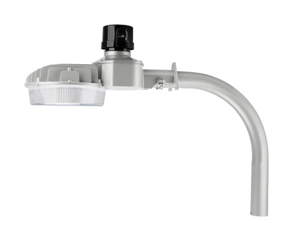 Dusk To Dawn Yard/Street/Barn Security Light SILVER 80w (ADJUSTABLE) 11,500 Lumen (3000/4000/5000K ADJUSTABLE) MAST ARM INCLUDED