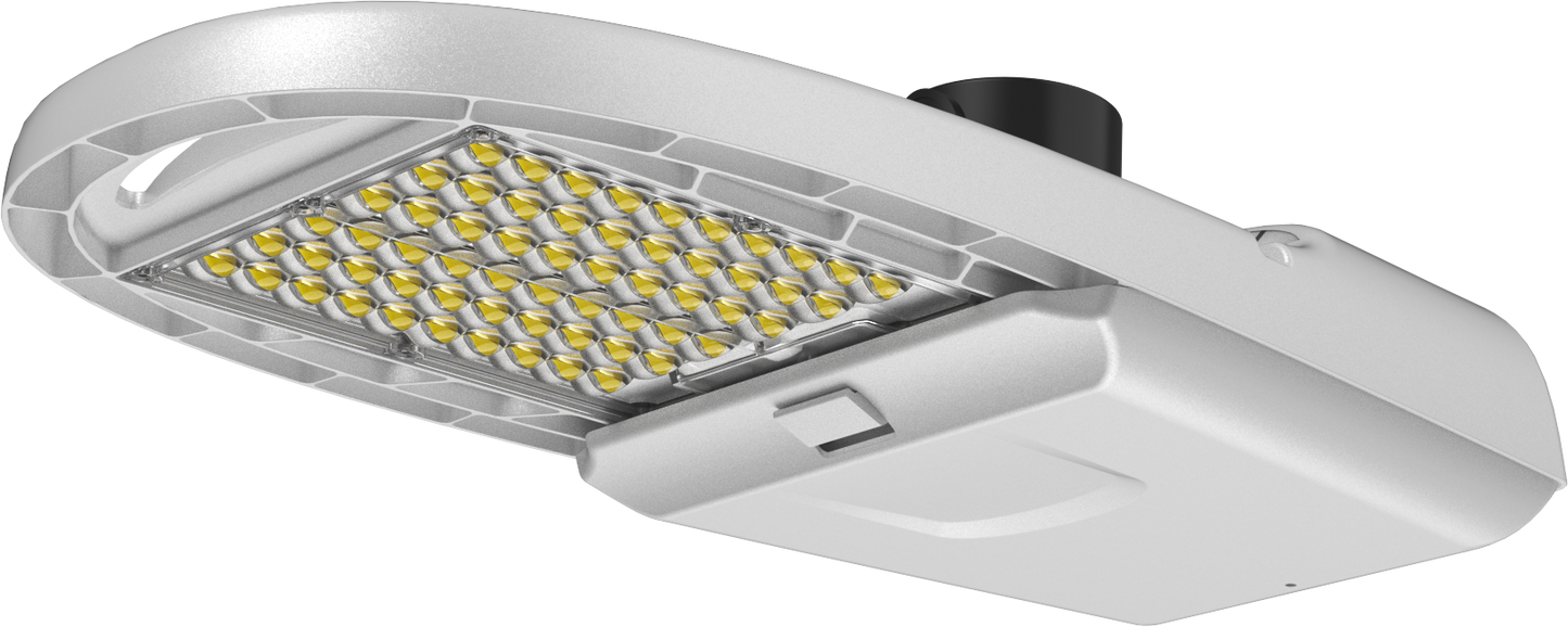 Roadway Light (78W, 117W, 156W, 195W Adjustable) w/Photo Eye and Pre-Installed Sensor Socket for Programming 120-277V TYPE III  Models