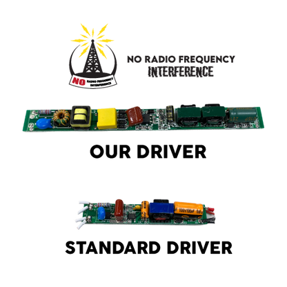 Linkable LED T8 8ft 144w 17,654 Lumen FROSTED LENS (NO RF) Quad-Row w/Mounting Hardware