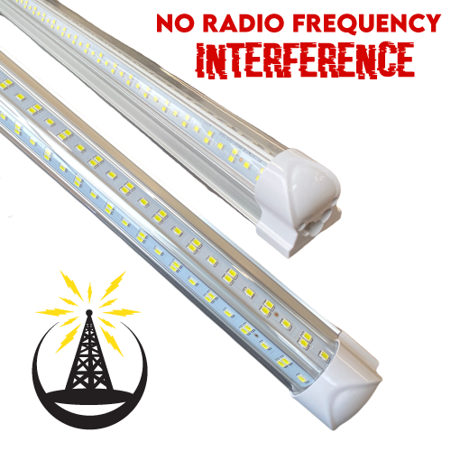 Linkable LED T8 4ft 72w 10,944 Lumen CLEAR LENS (NO RF) Quad-Row w/Mounting Hardware