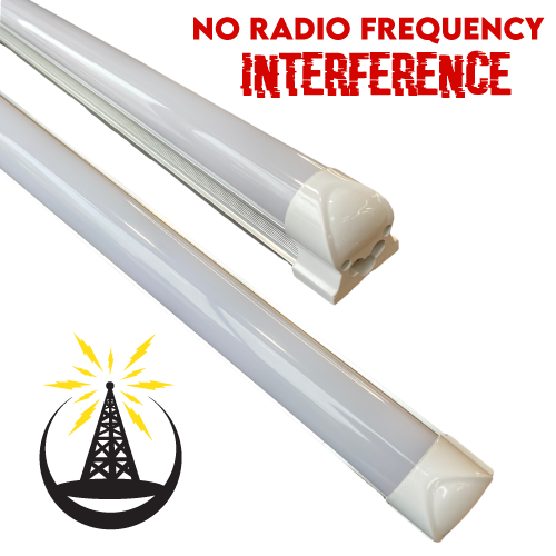 Linkable LED T8 8ft 144w 17,654 Lumen FROSTED LENS (NO RF) Quad-Row w/Mounting Hardware