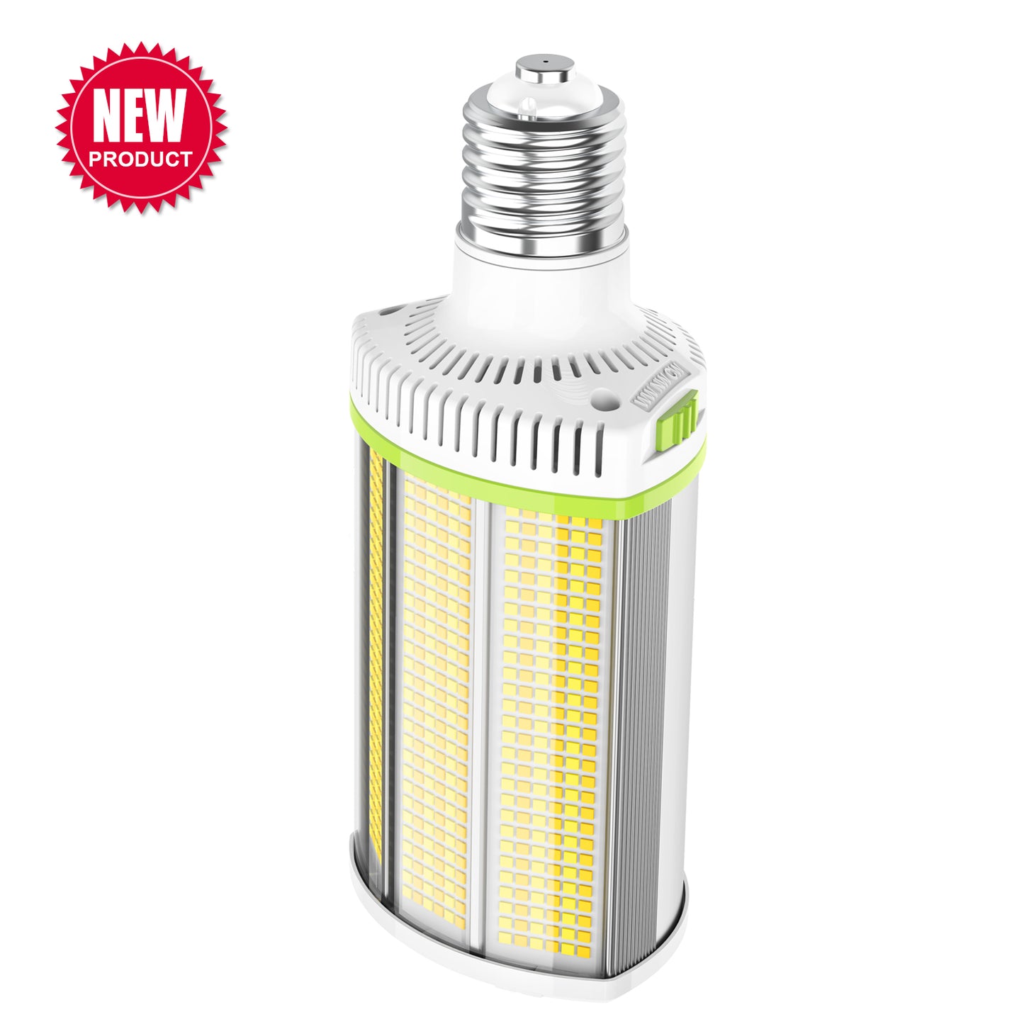 LED HORIZONTAL RETROFIT LIGHTING 100-277vAC 18,000lm  120W/100W/80W ADJUSTABLE 4500K/5000K/5700K ADJUSTABLE (E39, E40 Socket Mount) HPS, MH, HID REPLACEMENT