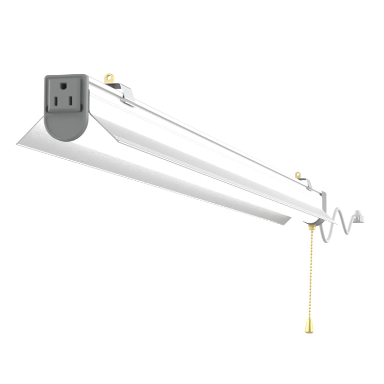 4ft 80W SHOP LIGHT 10,400lm - LINKABLE-  W/PULL SWITCH - NO RF DRIVER