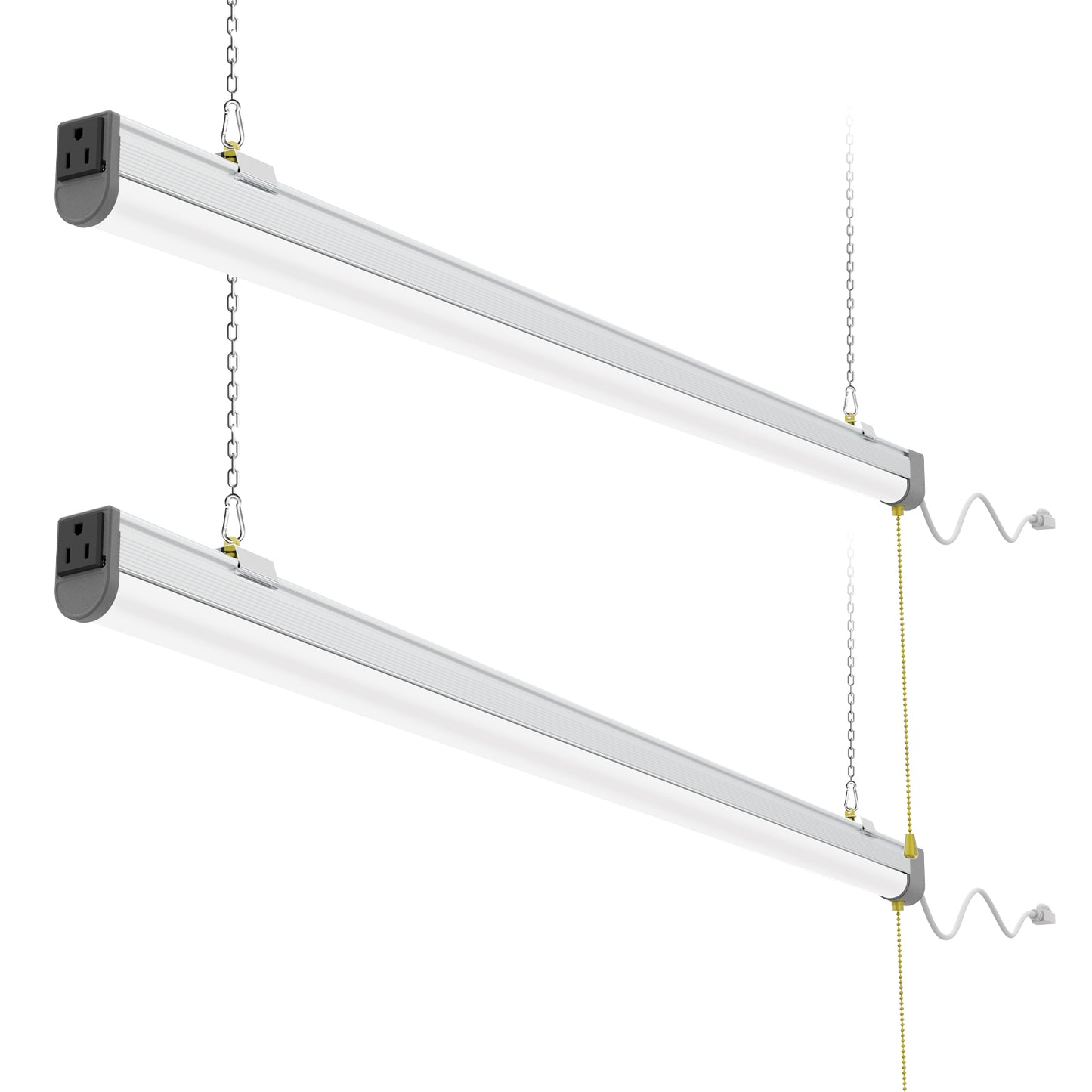 4ft 80W SHOP LIGHT 10,400lm - LINKABLE-  W/PULL SWITCH - NO RF DRIVER