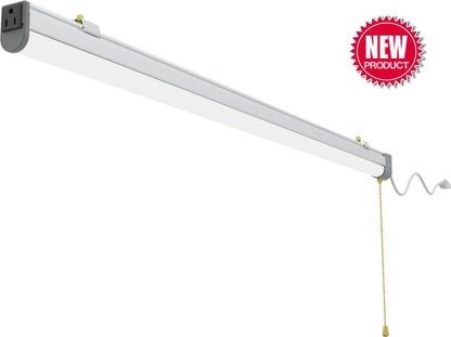 4ft 80W SHOP LIGHT 10,400lm - LINKABLE-  W/PULL SWITCH - NO RF DRIVER