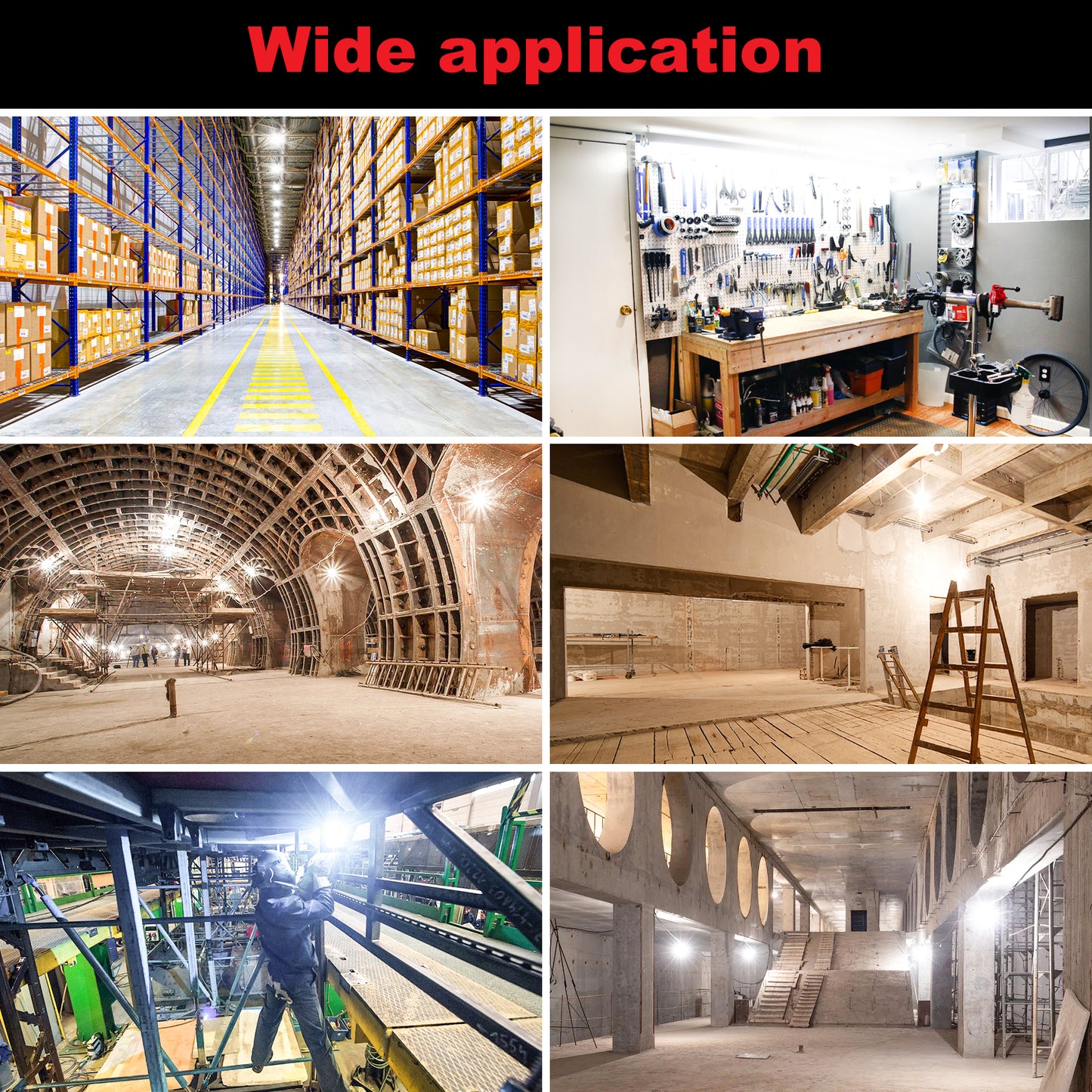 150W JOBSITE LINKABLE HANGING LIGHT 21,150lm 5000K 10FT 3-PRONG AC POWER CORD (GREY COLOR)