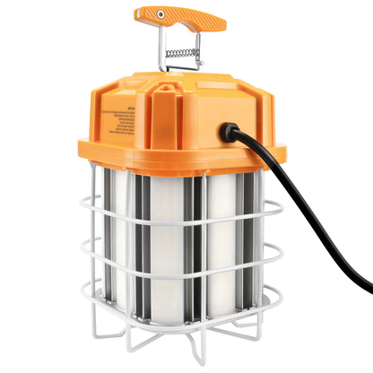 150W JOBSITE LINKABLE HANGING LIGHT 21,150lm 5000K 10FT 3-PRONG AC POWER CORD (YELLOW)