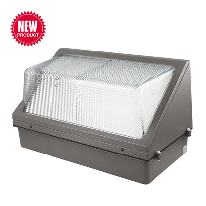 Wall Pack (LARGE BODY) 150W 19,500lm 5000K PRE-INSTALLED PHOTO EYE - GLASS LENS