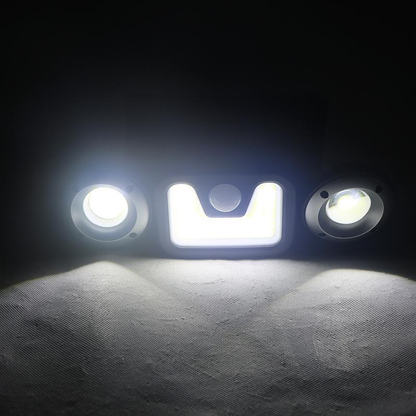 Solar 3-Head Adjustable Spotlight w/PIR Motion Sensor Waterproof