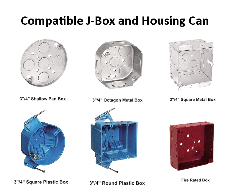 (24-PACK) 6" Surface Mount Down Light (4" or 6" J-Box) 1,400 lumen 5CCT SWITCHABLE (2700K/3000K/3500K/4000K/5000K) Dimmable