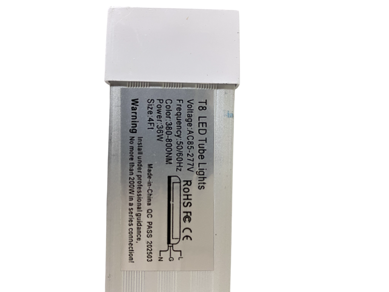 G13 T8 4' 36w BLACK LIGHT / UV LAMP / CLEAR LENS / V-Series 380-800NM