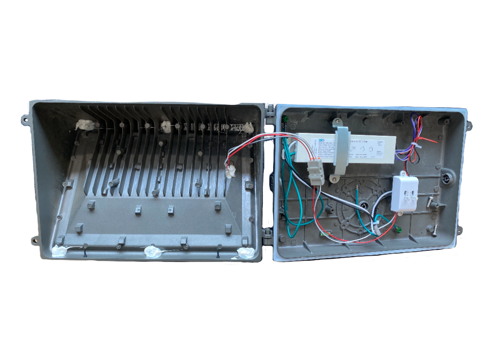 Wall Pack WATTAGE SWITCHABLE (45w/60w/80w) 3CCT SWITCHABLE (3500K/4000K/5000K) PRE-INSTALLED PHOTO EYE - GLASS LENS