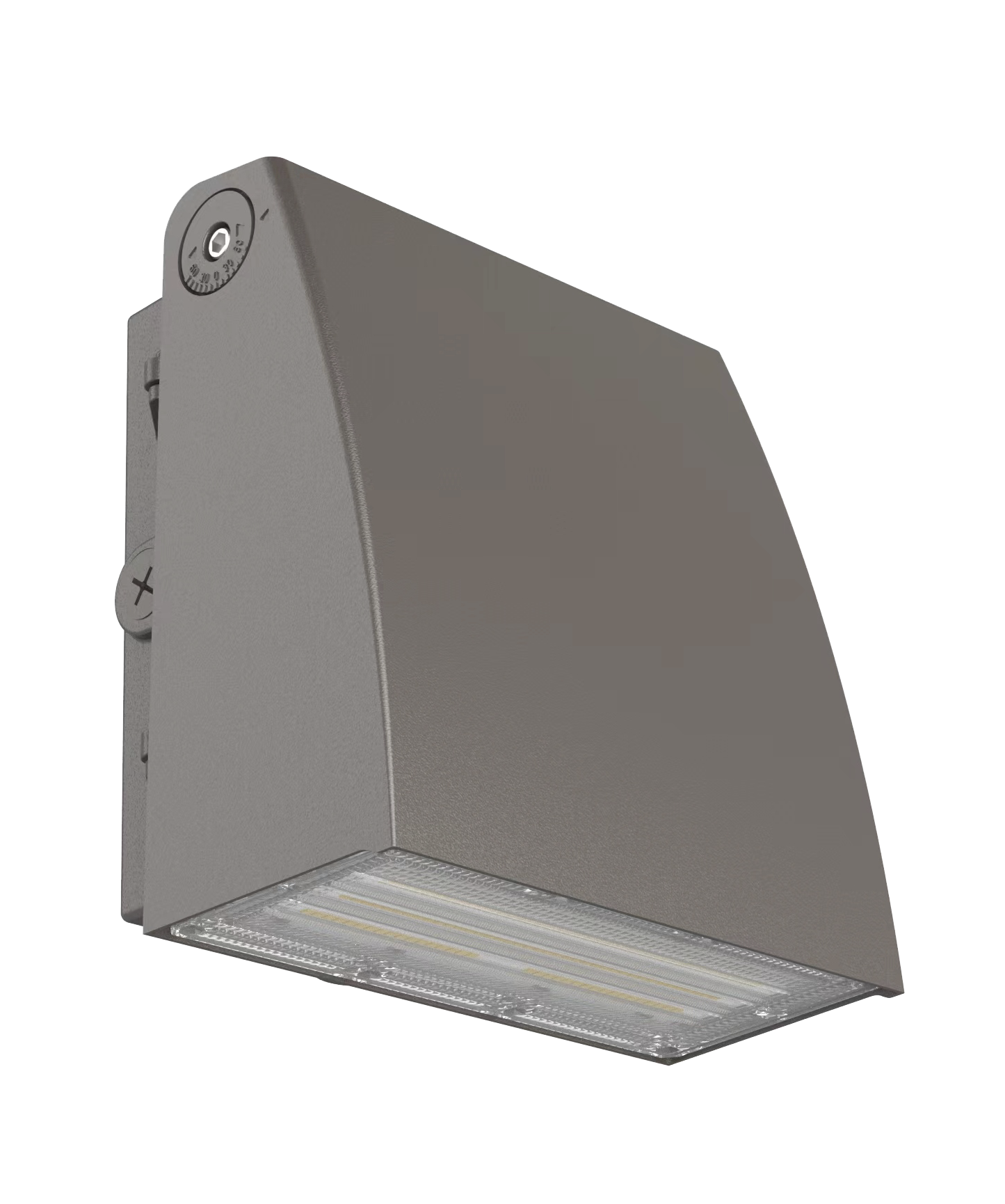 ANGLE ADJUSTABLE 0°-90° Wall Pack W/Pre-Installed Photocell WATTAGE SWITCHABLE (80W/100W/120W) 3CCT SWITCHABLE (3000K/4000K/5000K)