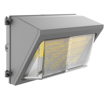 Wall Pack WATTAGE SWITCHABLE (45w/60w/80w) 3CCT SWITCHABLE (3500K/4000K/5000K) PRE-INSTALLED PHOTO EYE - GLASS LENS