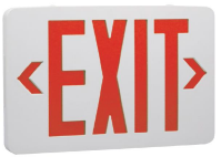 LED Exit Sign 1 or 2-Sided (GREEN or RED LETTERING)
