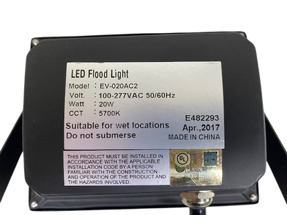 30w Flood Light 4,500lm 5700K 300w PAR Lamp Replacement 100-277V