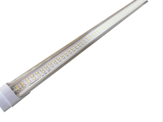 (20-PACK) 8ft R17d T8 LED (CLEAR LENS) 36W-48W-60W Selectable 4000K-5000K-6500K Selectable "ENERGY MISER"