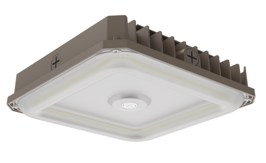Canopy Light WATTAGE SWITCHABLE (40W/60W/75W) 3CCT SWITCHABLE (3000K/4000K/5000K) W/PRE-INSTALLED SENSOR BASE