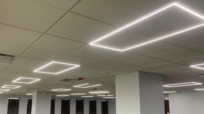 (2-PACK) LED Frame Light 2'x4' 3CCT COLOR ADJUSTABLE / WATTAGE ADJUSTABLE 0-10v Dimmable DLC Listed