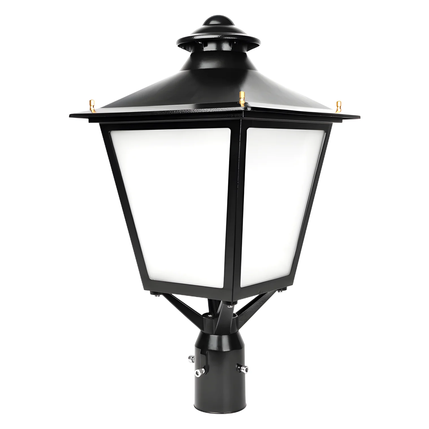 LED Decorative Post Light-30W/50W/60W Selectable-3000K/4000K/5000K Tunable-AC 120~277V-Fits Up to 3 Inch Pole Top