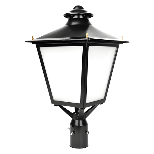 LED Decorative Post Light -80W/100W/120W Selectable-3000K/4000K/5000K Tunable-IP65 Weatherproof-Fits 3" Pole Top