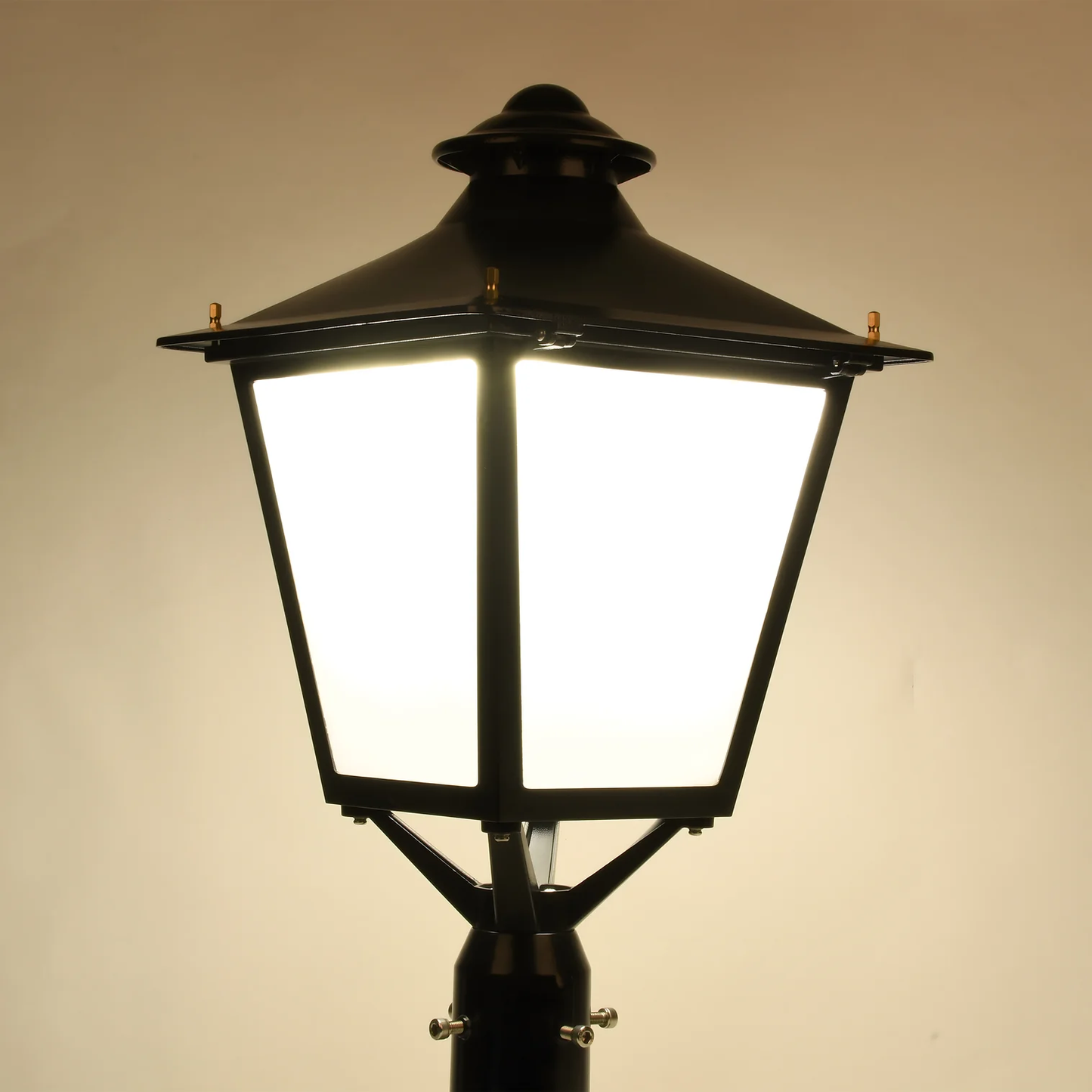 LED Decorative Post Light-30W/50W/60W Selectable-3000K/4000K/5000K Tunable-AC 120~277V-Fits Up to 3 Inch Pole Top